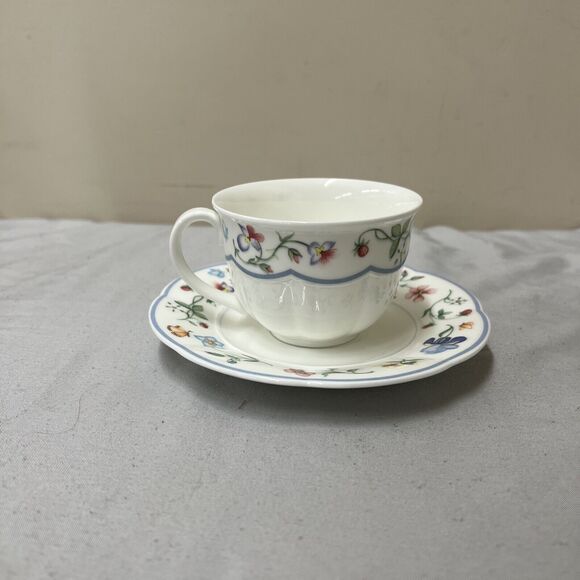 VILLEROY AND BOCH MARIPOSA BONE CHINA CUP AND SAUCER - GERMANY FS Bnfts Charity - Picture 3 of 11